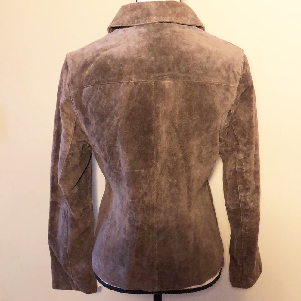 Boston Harbour Boho Vintage Deadstock Genuine Suede Leather Jacket - Picture 7 of 11